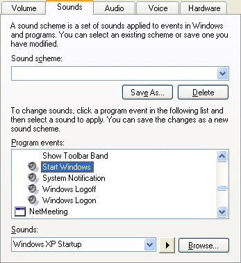 Windows XP Startup sound change