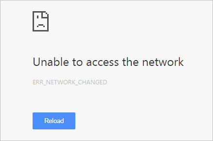 Err Network Changed Error