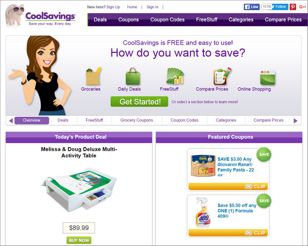 CoolSavings - Grocery Deal Website Like Groupon