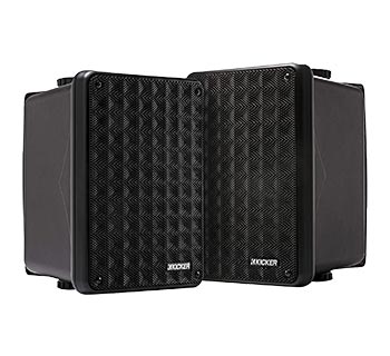 Kicker KB6 2-Way Full-Range Indoor Outdoor Speakers