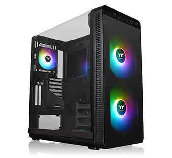 Thermaltake View 37 Pre-Installed CA-1J7-00M1WN-04 E-ATX Mid Tower Gaming Computer Case