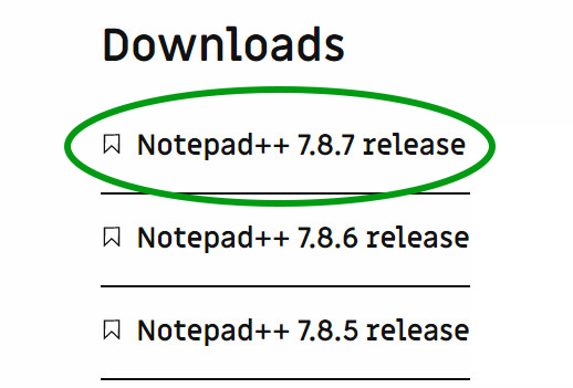 Notpad ++ version download