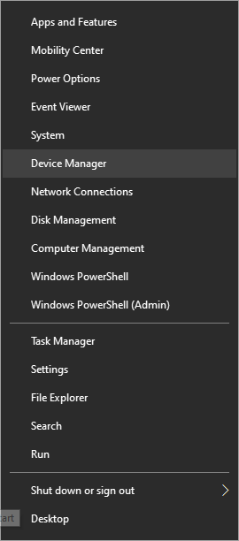 Select device manager